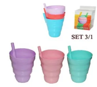 GONDOL PVC ČAŠE SET 3/1