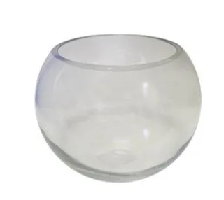 STAKLENA VAZA KUGLA 18cm