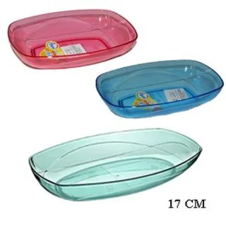 PVC OVAL TANJUR 17CM CRYST