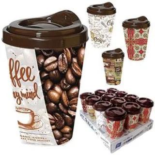 PVC ČAŠA ZA KAVU (COFFEE TO GO) 400ML