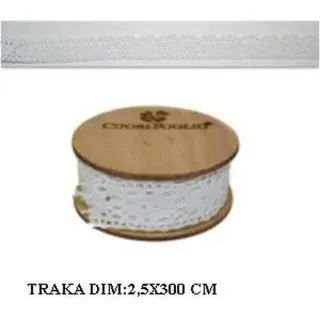 UKRASNA KOLUT TRAKA 2,5CM BIJELA