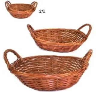 SET KOŠARA SA RUČKAMA OVALNA 2/1