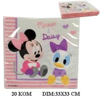 SALVETE MINNIE 20 KOM DIM:33X33CM