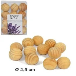 MIRISNE KUGLICE DRVENE,SET 12 KOM