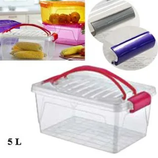 PVC KUTIJA SA POKLOPCEM 5 L PVC KUTIJA 5 L SA POKLOPCEM I RUČKAMA DIM:318X611X285 MM (ZA HRANU)