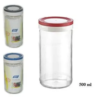 STAKLENA POSUDA 500ML SA POKLOPCEM