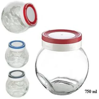 STAKLENA POSUDA 750 ML SA POKLOPCEM