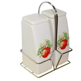 SET ULJE I OCAT NA MET.STALKU BC: 3850007551220 KERAMIČKI SET ULJE I OCAT NA MET.STALKU JABUKA DIM(7X4.1X12.3CM)