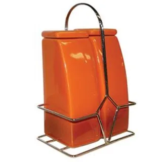 SET ULJE I OCAT NA MET.STALKU BC:3850007551374 KERAMIČKI SET ULJE I OCAT NA MET.STALKU ORANGE DIM(7X4.1X12.3CM)