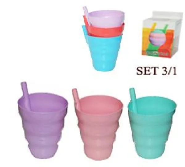GONDOL PVC ČAŠE SET 3/1