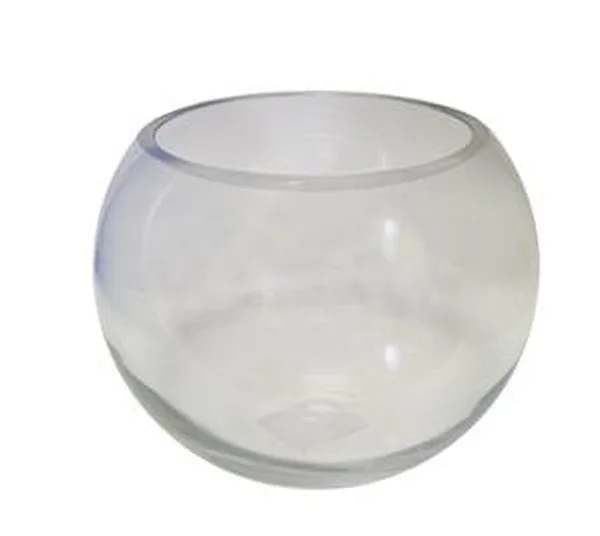 Glass Ball Vase 18cm