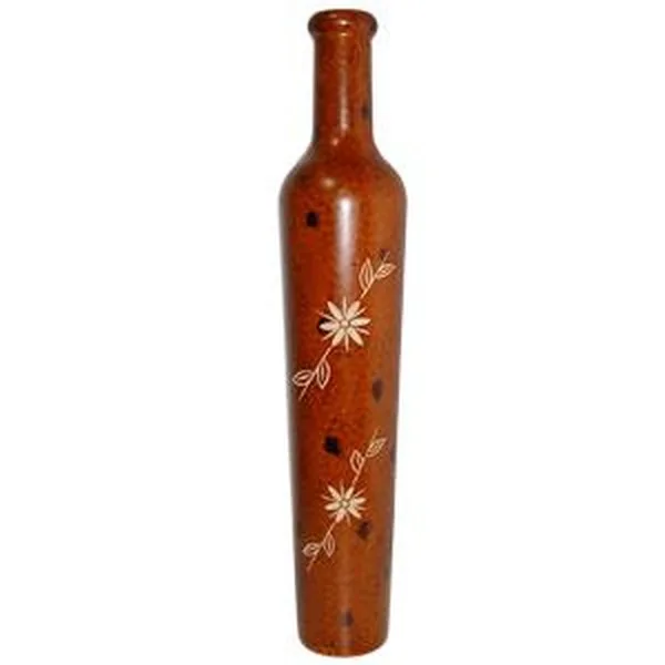 Holzvase, braun