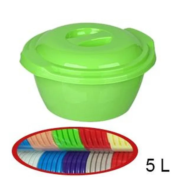 PVC-Behälter mit Deckel 5L