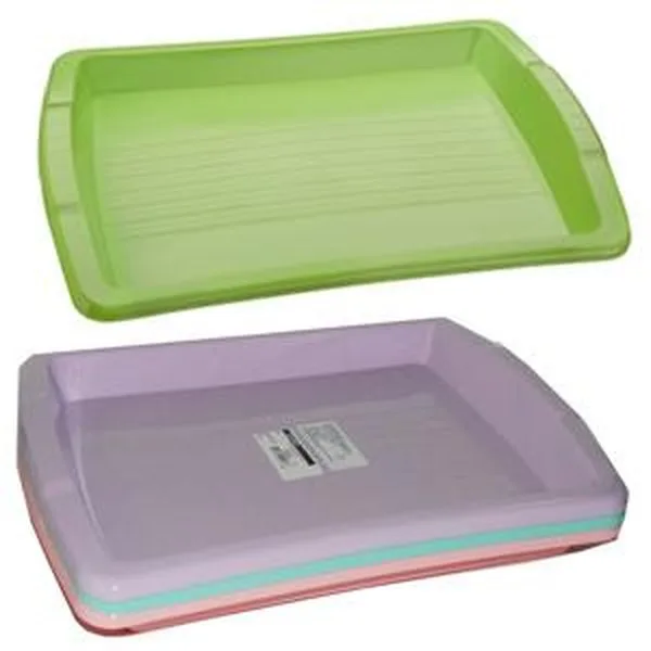 Square Tray, 38X26CM, Lines