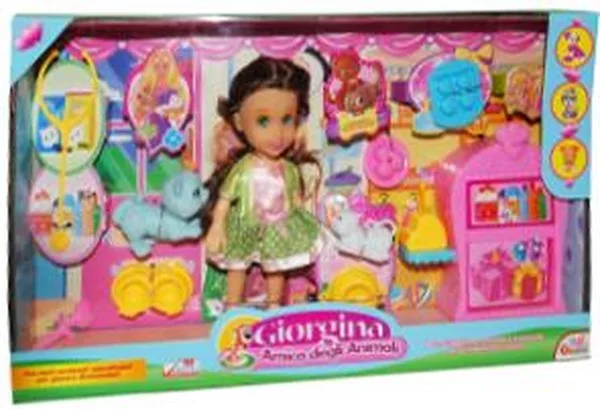 LUTKA GEORGINA SA PRIBOROM DIM:21X35X5