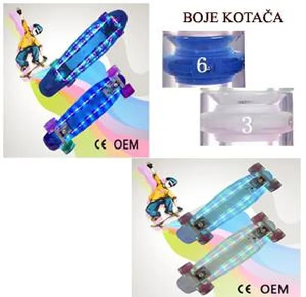 CLF-01/02 PP LED SKATE PROZIRA