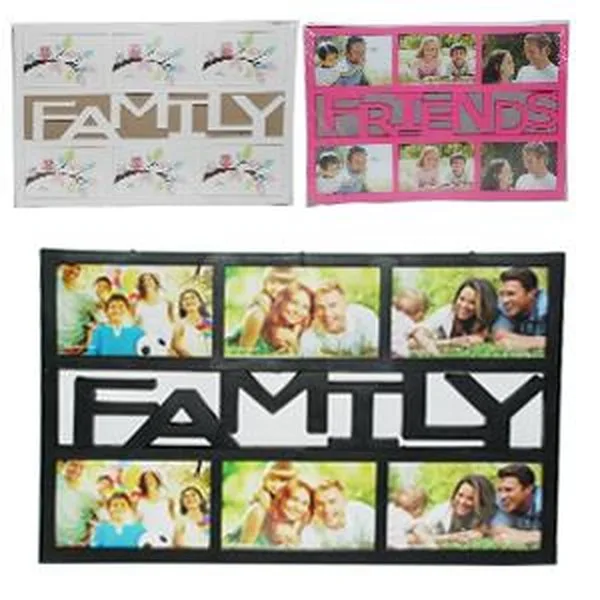 Fotorahmen Friends/Family für 6 Bilder DIM:32,5*48,5CM