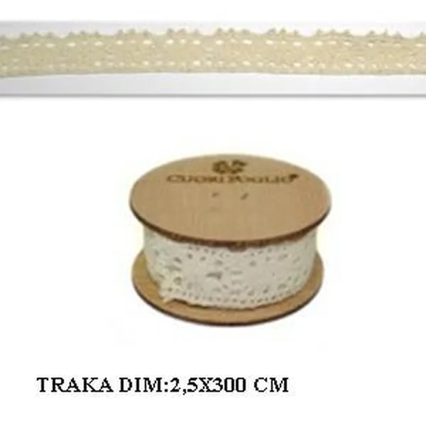 UKRASNA KOLUT TRAKA 2,5CM BEŽ