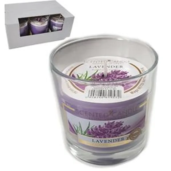 985 SVIJEĆA U ČAŠI LAVANDA VISINA 8 CM , PROMJER 7,5 CM