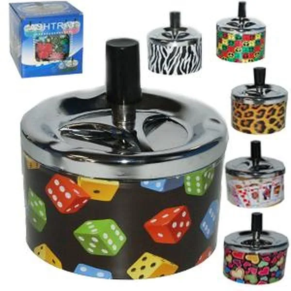 Push-Button Ashtray DIM:7X9 CM