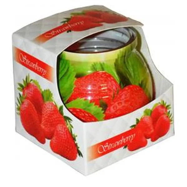 919 Candle in Glass Strawberry