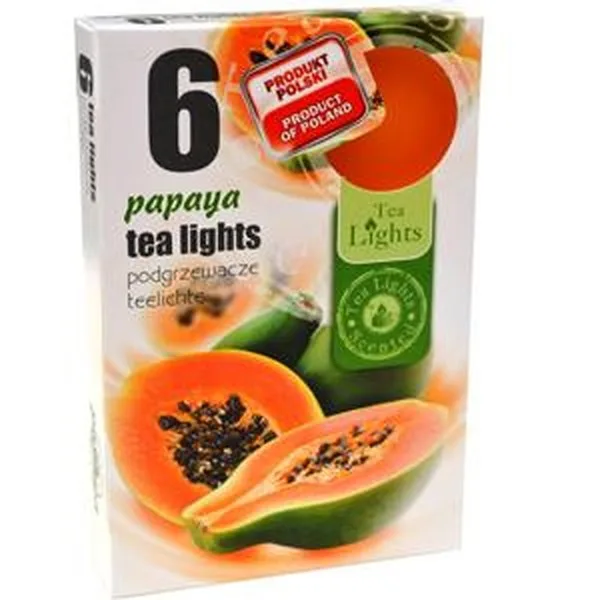275 Scented Tea Lights Papaya 6/1