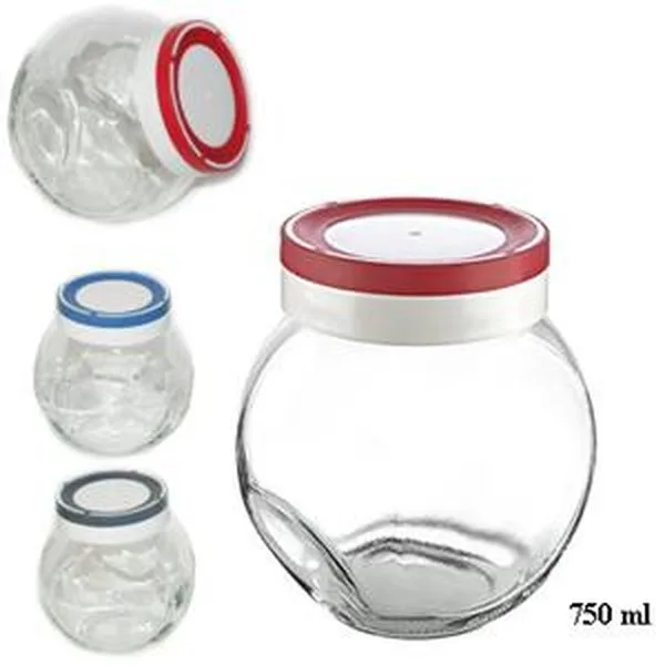 STAKLENA POSUDA 750 ML SA POKLOPCEM