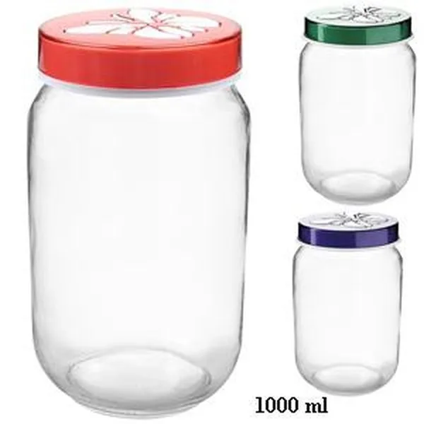 Glasbehälter 1000 ml Schmetterling