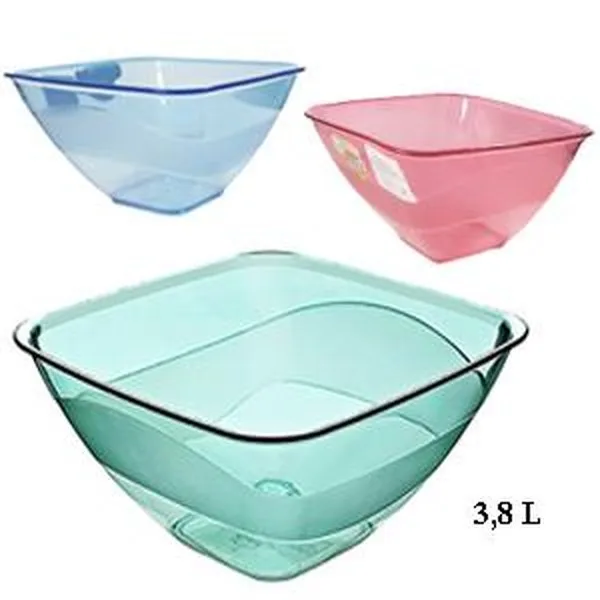 PVC Square Bowl 3.8L Crystal BC:8698532592104